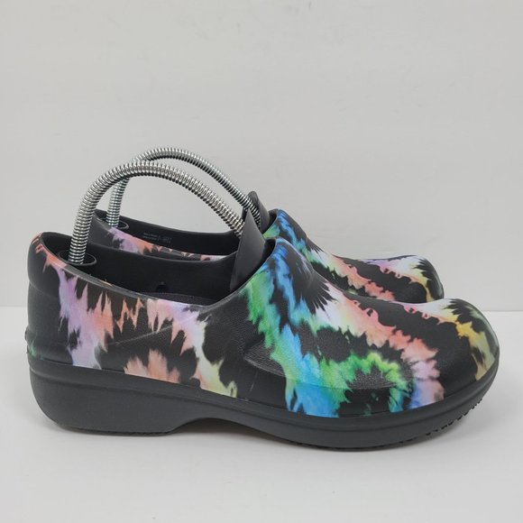 Crocs Neria Pro II Graphic Tie Dye Women's Slip On Clogs US Size 10 - Picture 1 of 8
